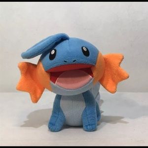 Pokemon Mudkip 6" Tall TOMY Plush Stuffed Animal 2016